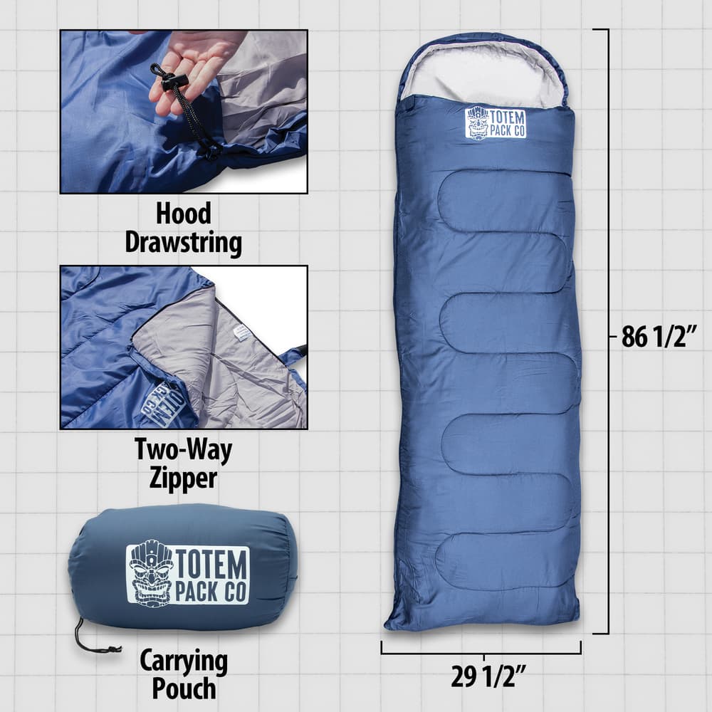 Details and features of the blue Ultralight Bivy. image number 2